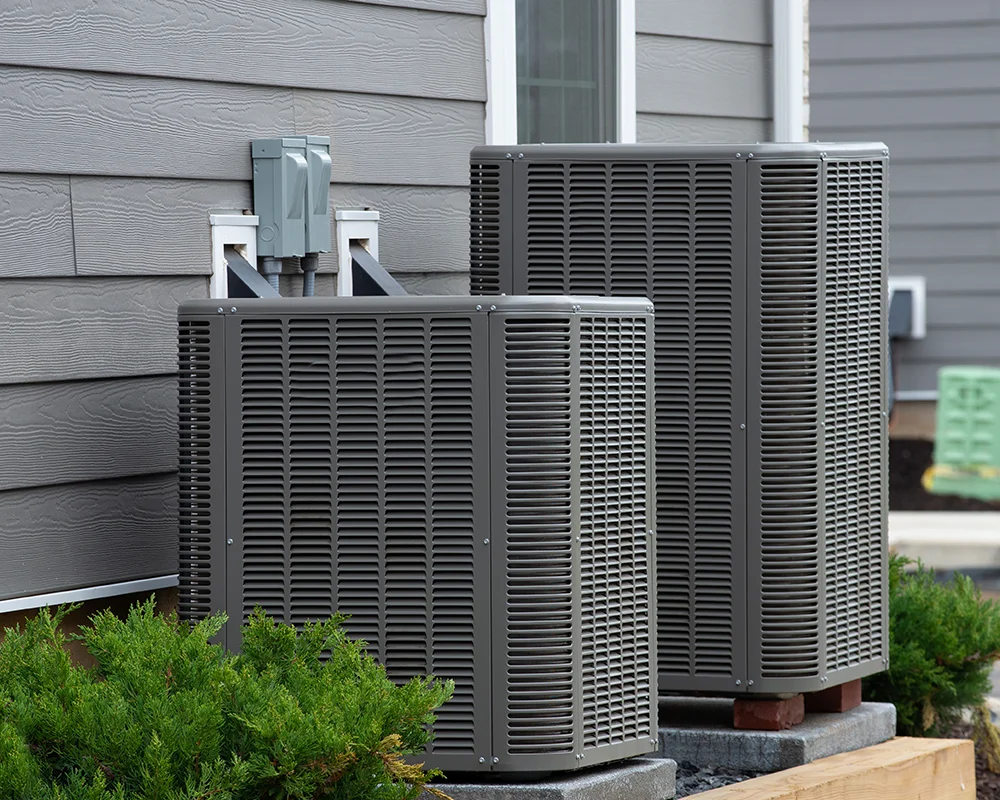 2 AC units outside a home